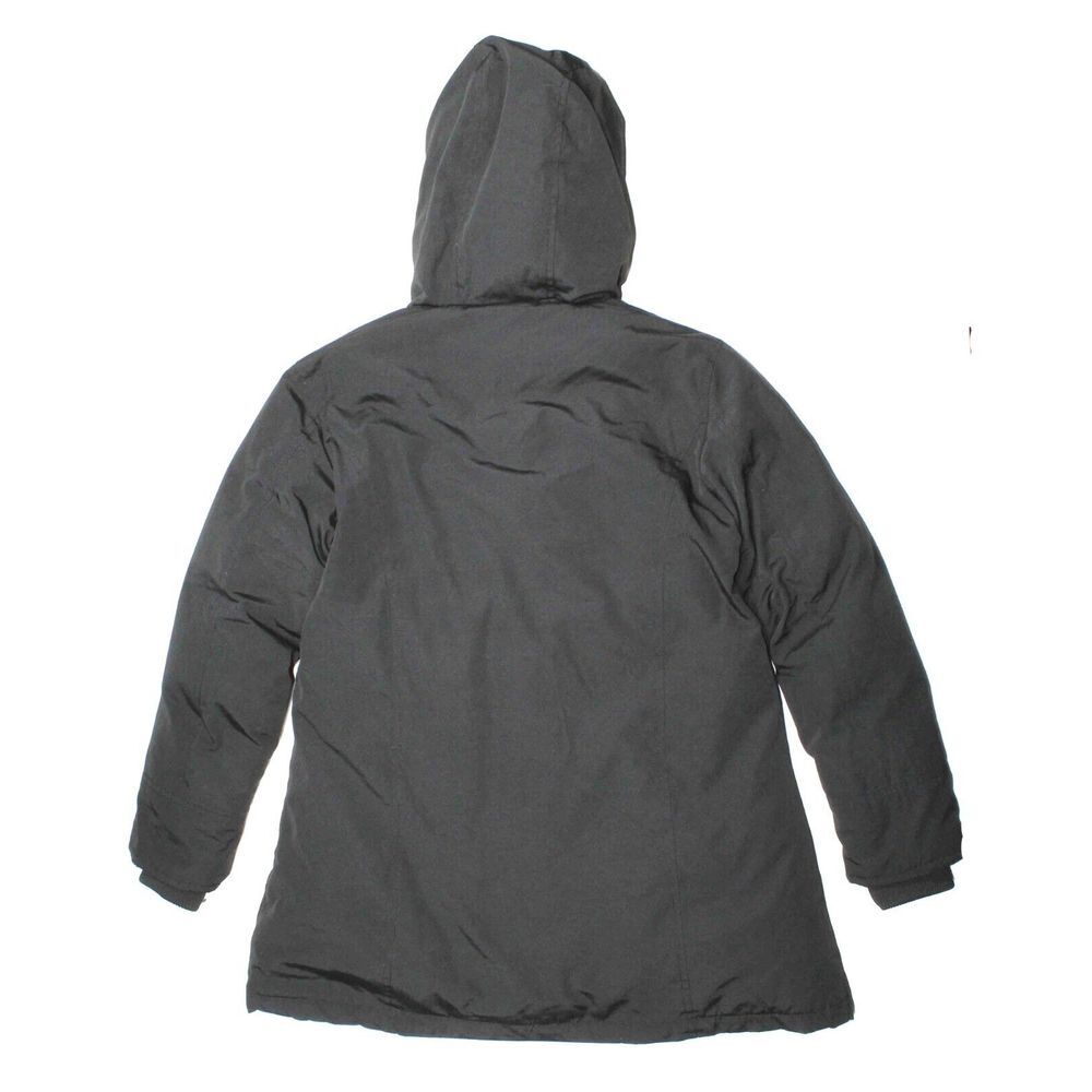 Woolrich Blizzard Black Down Feather‎ Filled Hooded Parka Womens Size XS - Picture 2 of 9